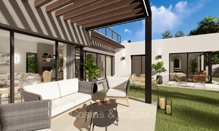 Villa moderniste de nouvelle construction à vendre dans une zone de golf près du centre d'Estepona 74194 