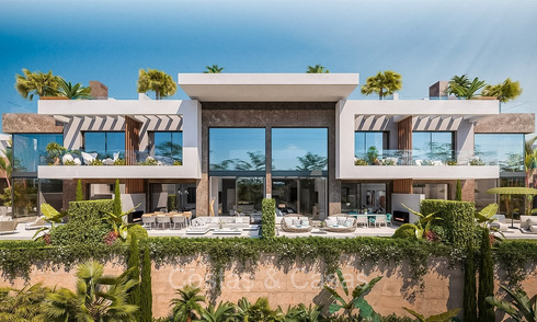 Maisons neuves de premier ordre au design moderniste à vendre dans une urbanisation protégée à l'est du centre de Marbella 74444