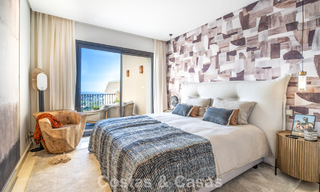 Penthouse en première ligne de golf avec de vues sur le golf et la mer à vendre dans une urbanisation fermée à Benahavis - Marbella 74754 