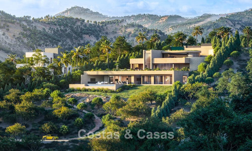 Villa design avec vue panoramique sur la mer à vendre dans un complexe résidentiel fermé à Benahavis - Marbella 74904