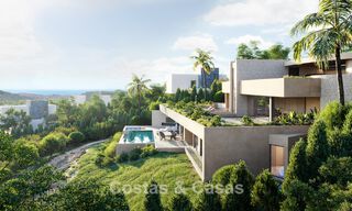 Villa design avec vue panoramique sur la mer à vendre dans un complexe résidentiel fermé à Benahavis - Marbella 74907 