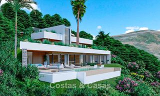 Villa design avec vue panoramique sur la mer à vendre dans un complexe résidentiel fermé à Benahavis - Marbella 74918 