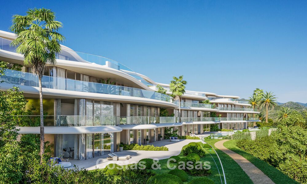 Nouveau sur le marché. Appartements de style avant-gardiste avec vue fantastique sur la mer à vendre à Benahavis - Marbella 74835