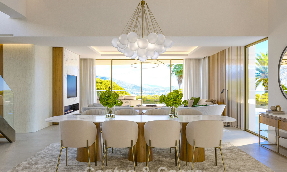 Nouveau sur le marché. Appartements de style avant-gardiste avec vue fantastique sur la mer à vendre à Benahavis - Marbella 74837