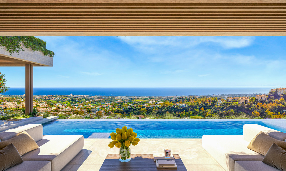 Impressionnantes villas de nouvelle construction à vendre avec vue sur la mer, le golf et la montagne à Benahavis - Marbella 74859