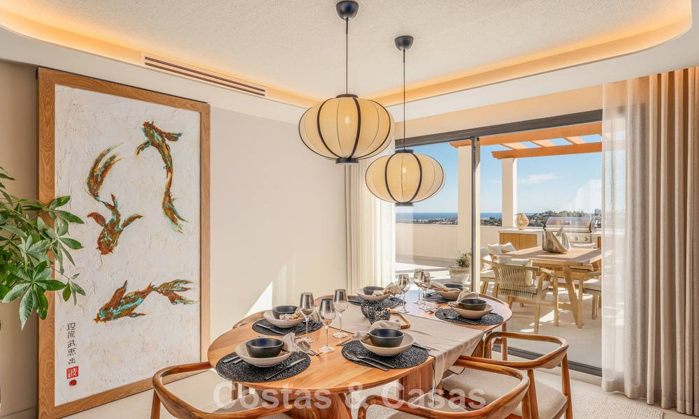 Penthouse prestigieux rénové avec vue panoramique sur la mer à vendre dans la vallée du golf de Nueva Andalucia, Marbella 773643