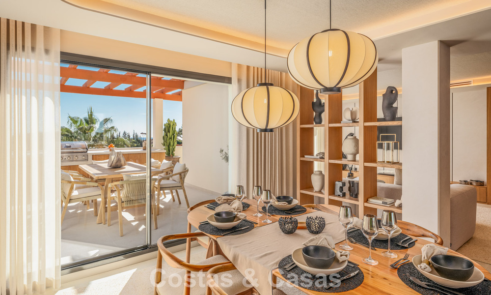 Penthouse prestigieux rénové avec vue panoramique sur la mer à vendre dans la vallée du golf de Nueva Andalucia, Marbella 773644