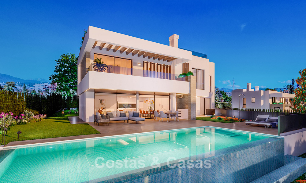 7 villas de luxe neuves à vendre à quelques pas d'un magnifique club de golf sur le New Golden Mile, Marbella - Estepona 773697