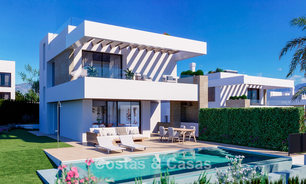 7 villas de luxe neuves à vendre à quelques pas d'un magnifique club de golf sur le New Golden Mile, Marbella - Estepona 773699