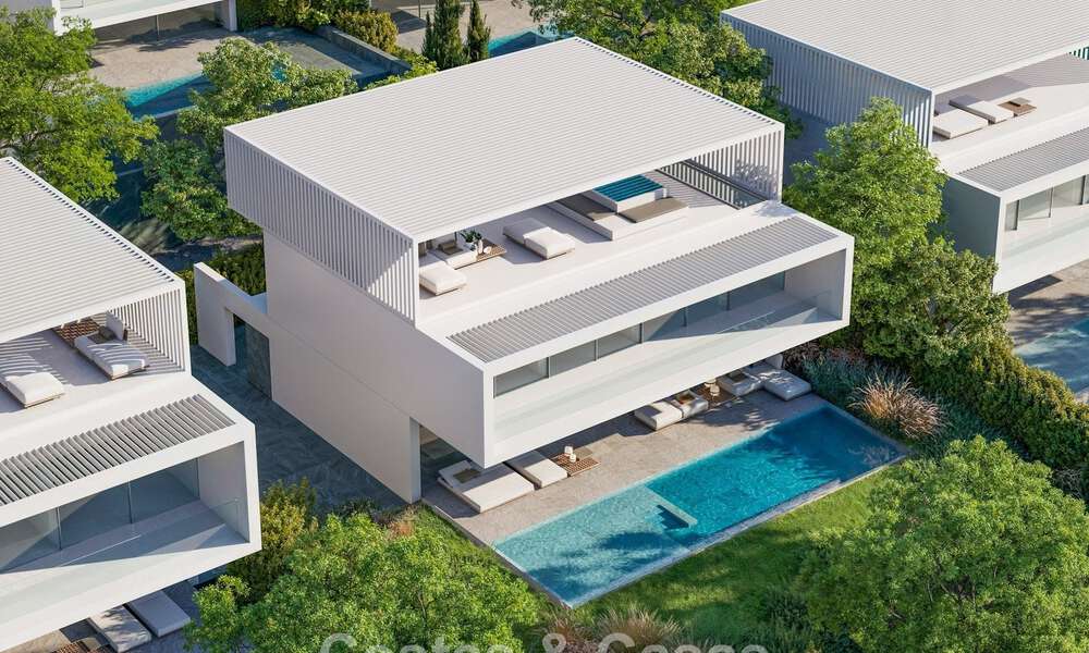 Villas design high-tech à vendre dans un environnement naturel sur le terrain de golf d'Estepona 774444