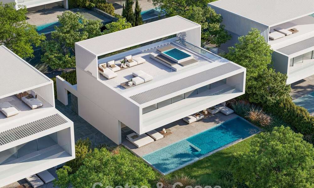 Villas design high-tech à vendre dans un environnement naturel sur le terrain de golf d'Estepona 774446