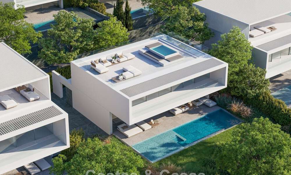 Villas design high-tech à vendre dans un environnement naturel sur le terrain de golf d'Estepona 774447