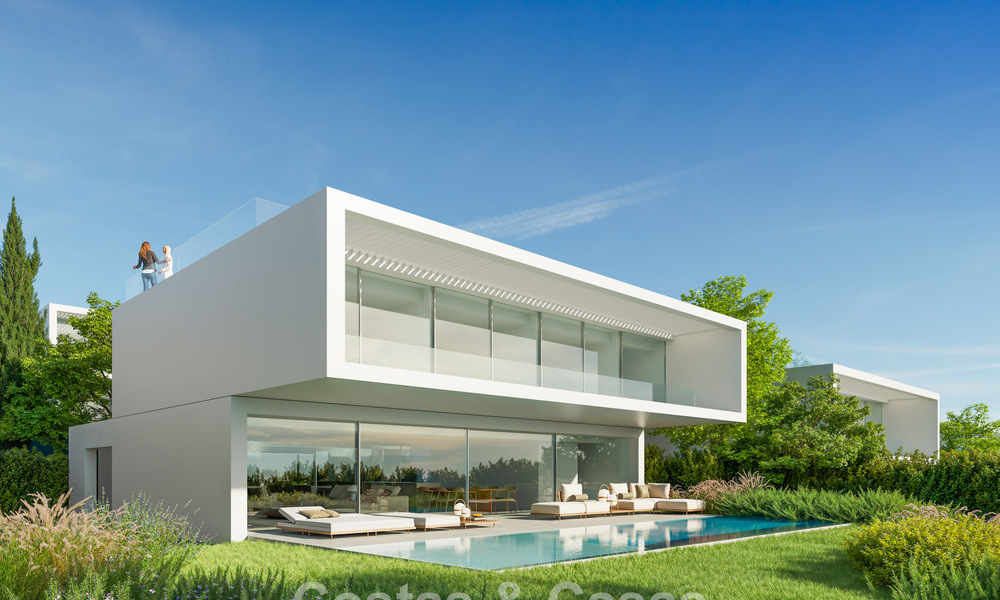 Villas design high-tech à vendre dans un environnement naturel sur le terrain de golf d'Estepona 774466