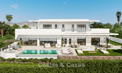 Villa neuve exclusive à vendre à quelques minutes de la plage et des terrains de golf à Casares, Costa del Sol 798516